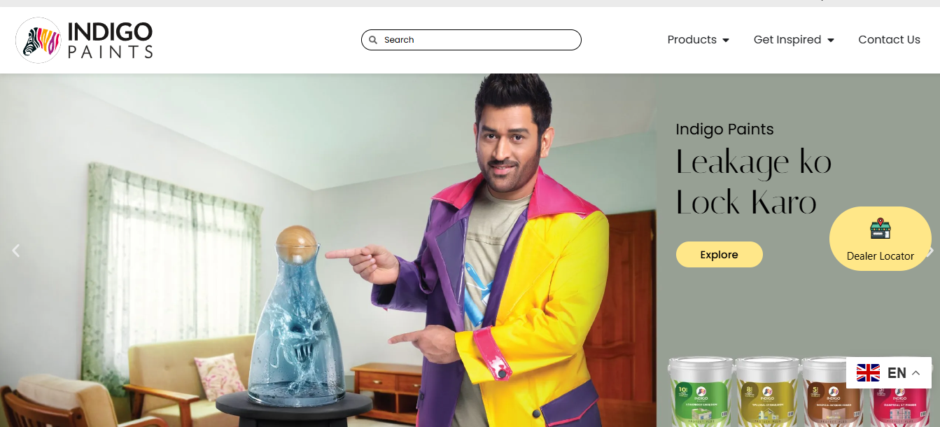 indigo paints